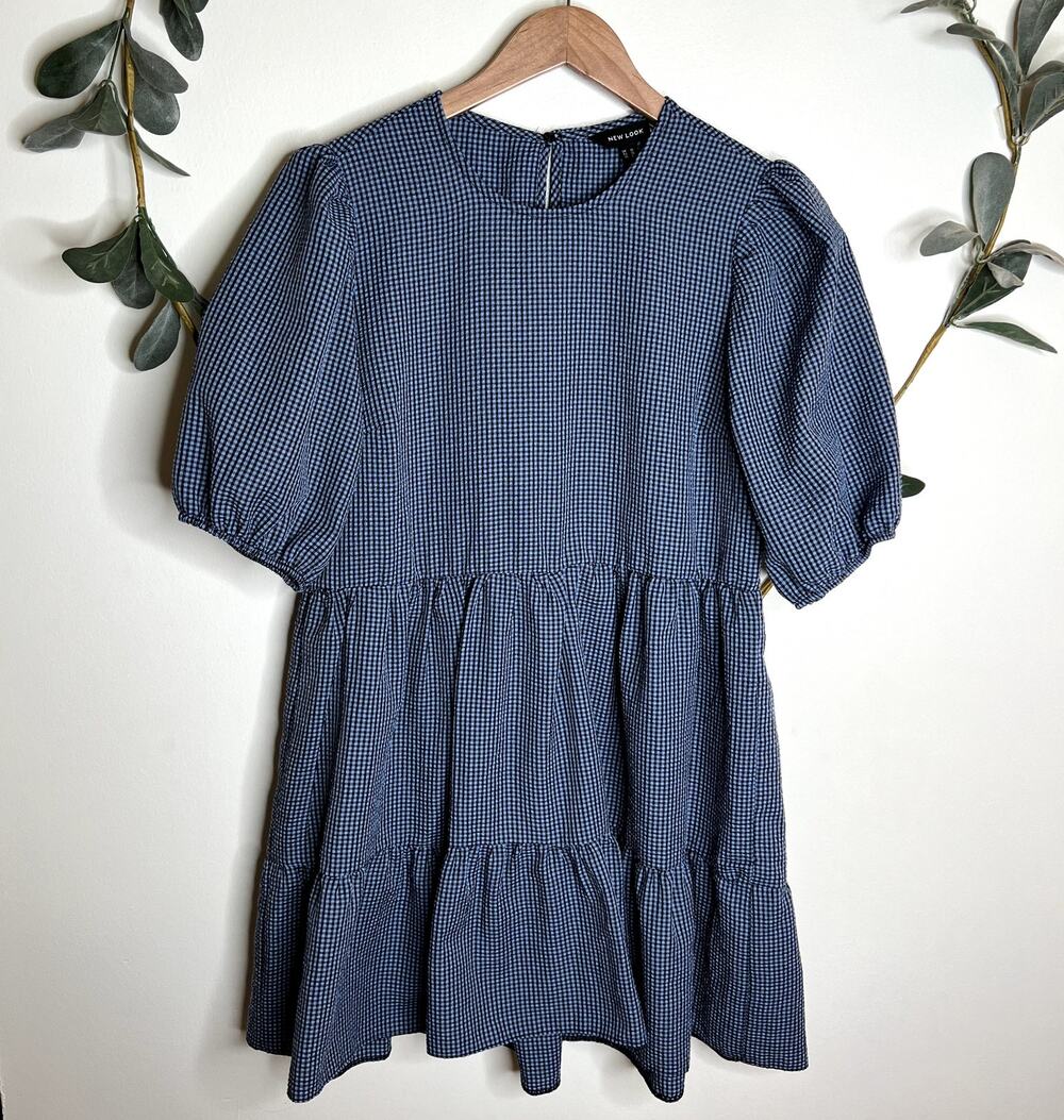 New Look Plaid Tiered Dress LAST CALL